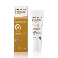 Солнцезащитное тональное средство SCREENSES Color Fluid Sunscreen SPF 50 Brown (Темный тон)